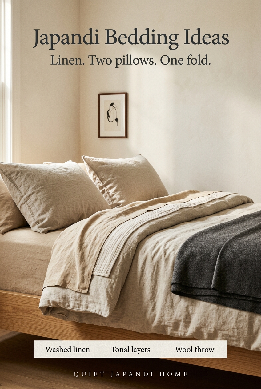 Japandi Bedding Ideas: Simple Linen Layers That Look Calm